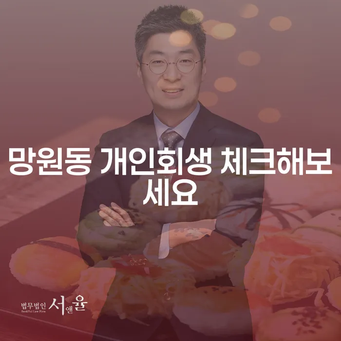 망원동 개인회생 체크해보세요