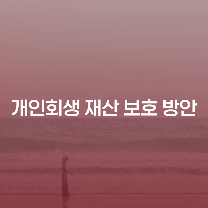 개인회생 재산 보호 방안, 어떻게 준비해야 할까요?