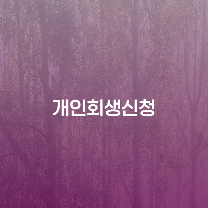길음1동 개인회생신청을 통한 채무 해결 방법