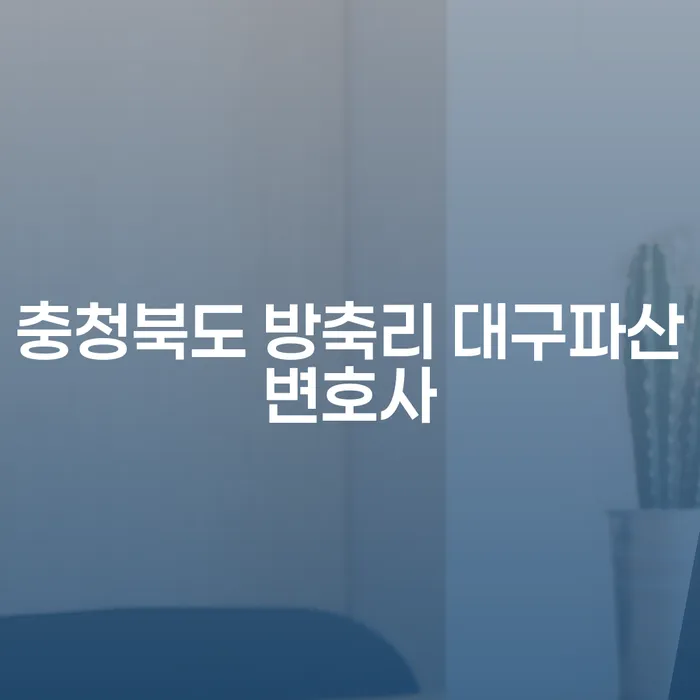 충청북도 방축리에서 대구파산변호사를 찾고 계신가요?